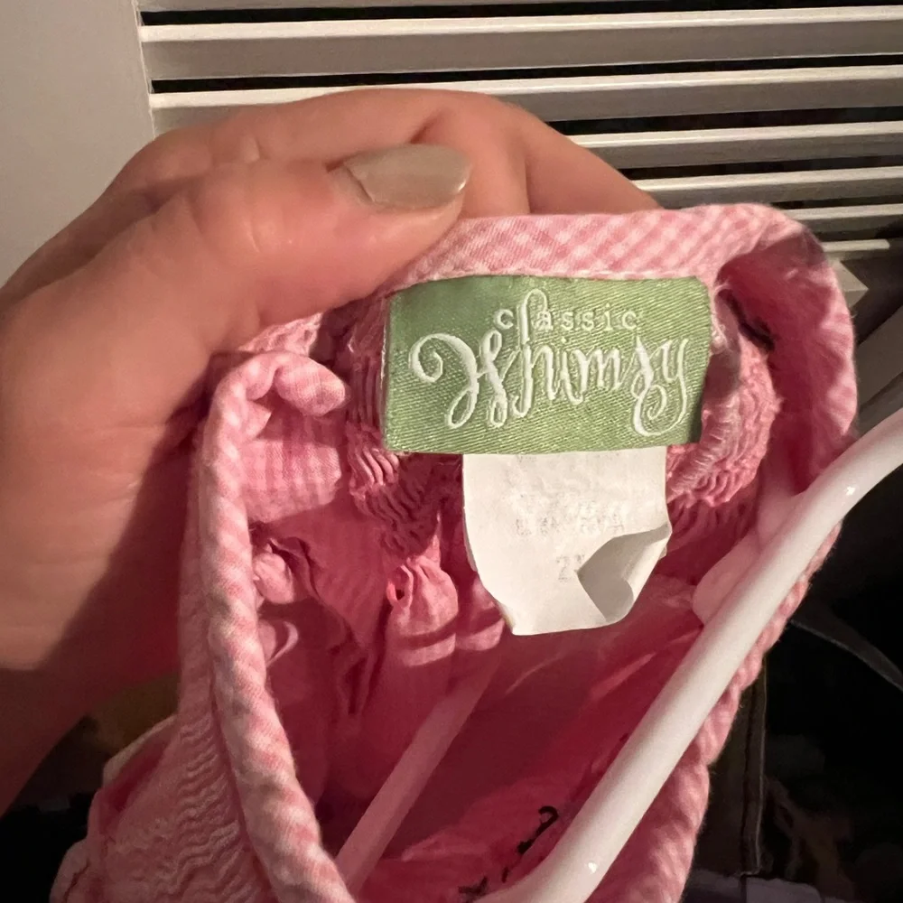 Pink Smocked Princess GirlsDress - Picture 7 of 8